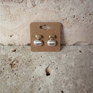 Elegant Gold & Brushed Silver Earrings | Modern Minimalist Two-Tone Jewelry